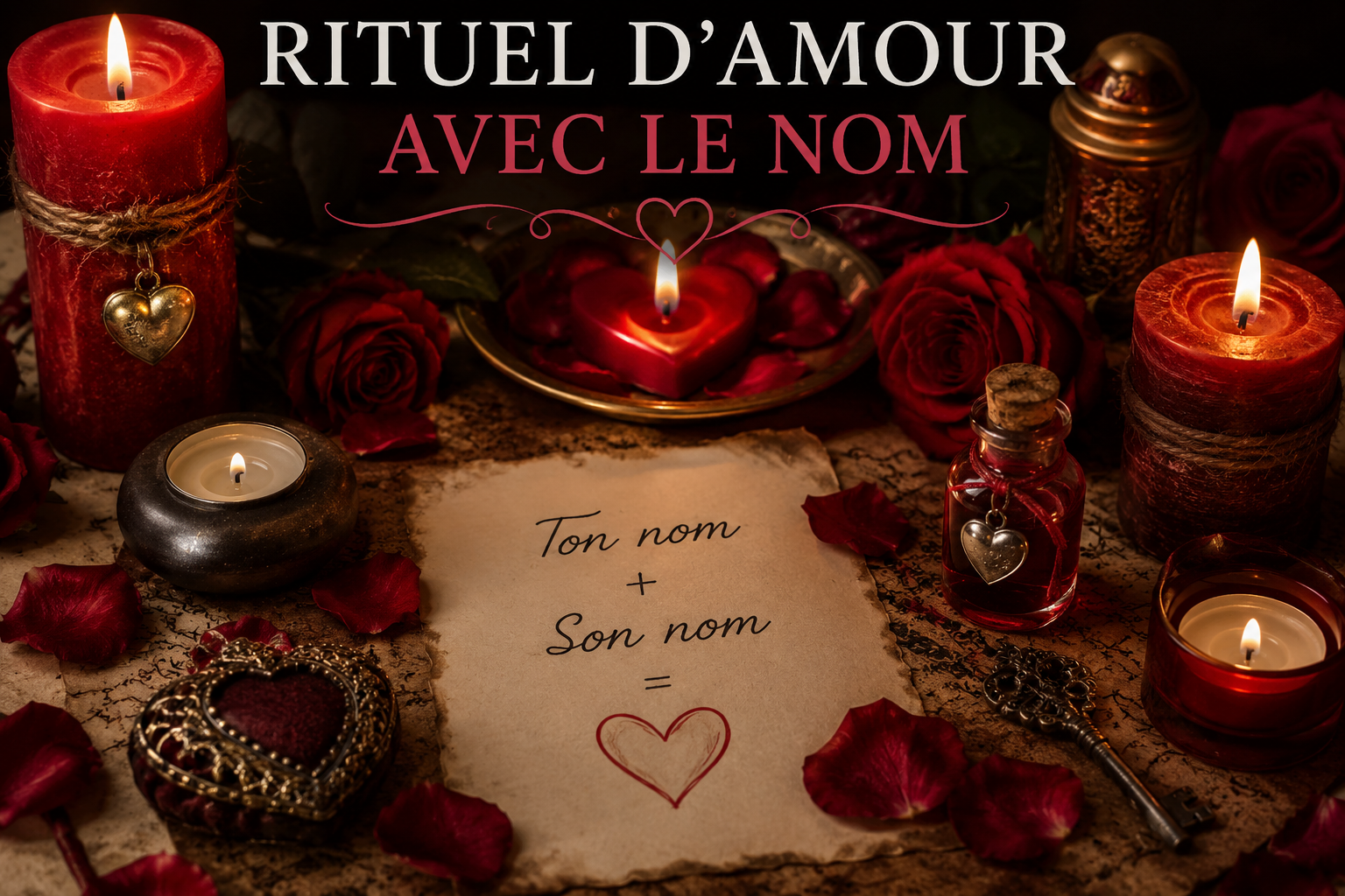 Rituel d’amour avec le nom